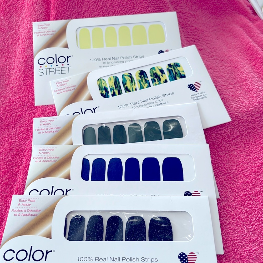 Color Street Nail Polish Strips 5 Sets